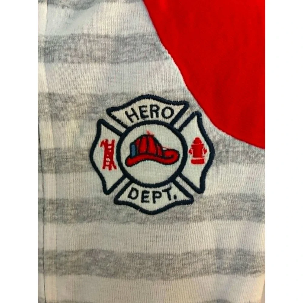 Kids Headquarters Pajama Sleeper 18M Red Blue Gray NEW Firefighter 3-Pack